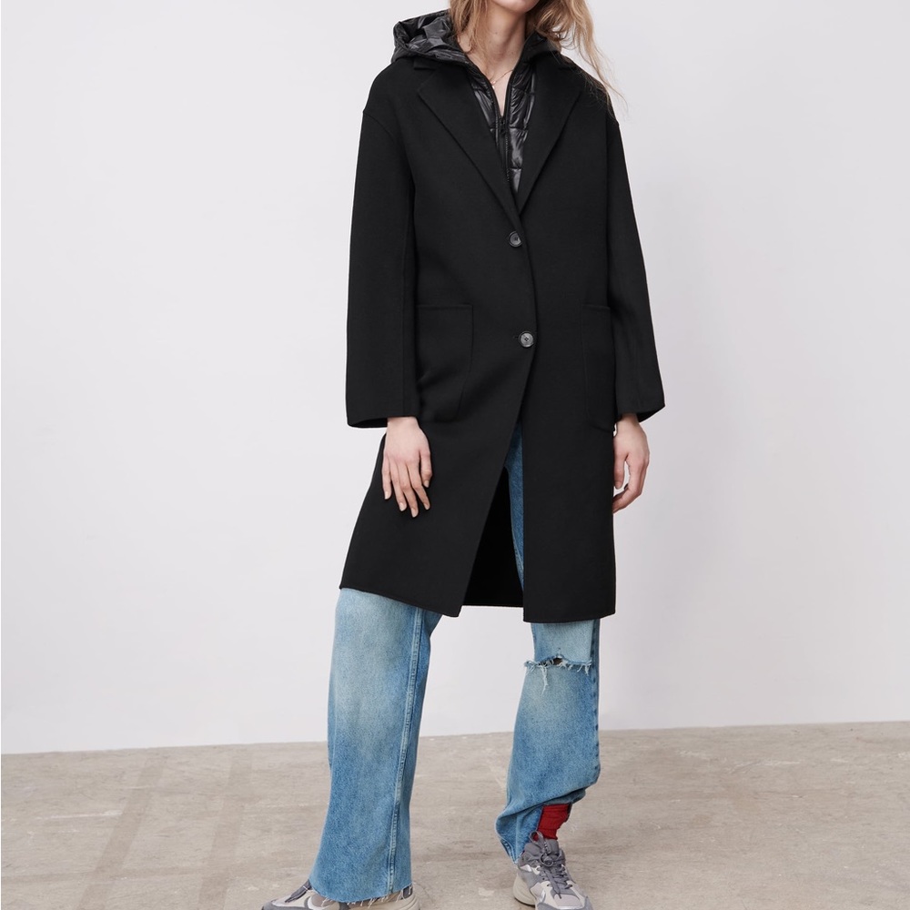 ZARA 2-IN-1 WOOL BLEND‎ COAT